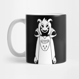 Asriel Undertale Simple Black and White Design Mug